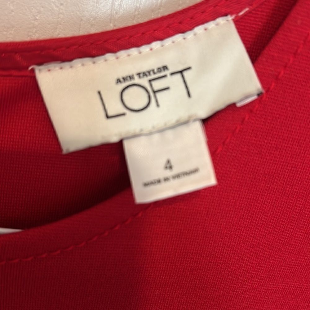 Ann Taylor Loft Color Blocked Striped Dress - Picture 3 of 5